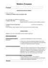 2011 Avant-projet pour les examens de Noël 2011
