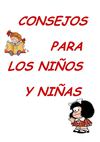CONSEJOS PARA LOS NIÑOS Y NIÑAS
