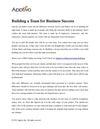 Building a Team for Business Success