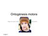 Ontogenesis motora