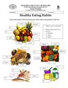 Worksheet Healthy Eating Habits