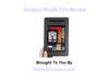 Amazon Kindle Fire Review
