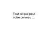 Rôle du cerveau