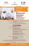 SEMINARIO: "RISTORANTI DIDATTICI: protagonisti nella formazione e nell'impresa"