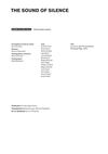 Programme de salle "The sound of silence" dec 2011 - Le Grand T