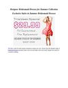 Designer Bridesmaid Dresses for Summer Collection