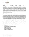 5 Ways to Grow Sales Through Renewed Channels