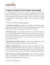 7 Steps to Launch a New Product Successfully