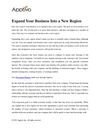 Expand Your Business Into a New Region