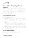 Pros and Cons of Acquiring a Franchise Business