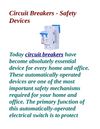 Circuit Breakers - Safety Devices