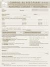 Contrats Camping et Locations 2012 Camping Au Port-Punay *** - UK