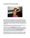 Looking for sex Find a girl easily!