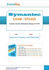 Free SYMANTEC ST0-025 Practice Test