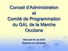 Présentation PPT_Conseil d'adm° & Comité de Prog° LEADER_06 05 09_GAL Marche Occitane