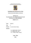 EL JUGUETE Y SU INFLUENCIA EN LOS ESTILOS DE APRENDIZAJE