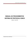 Manual de Procedimentos - Sistema de Protocolo Único