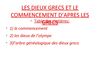 Exposé "les dieux grecs" de Pierre