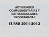 Actividades Complementarias - IES La Laguna - Curso 2011-2012