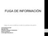 FUGA DE INFORMACÍON