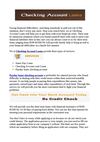 Payday loans checking account- Checking Account Loans to meet your financial difficulties