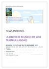NEWS LETTER DU 19 DECEMBRE 2011 - Copie