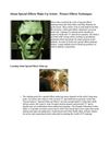 About Special Effects Make-Up Artists - Picture Effects Techniques