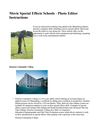 Movie Special Effects Schools - Photo Editor Instructions