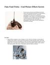 Fake Food Tricks - Cool Picture Effects Secrets