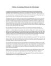Online Accounting Software the Advantages