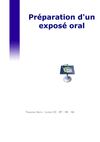 Préparer un exposé oral