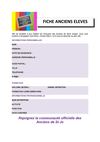 FICHE ANCIENS ELEVES