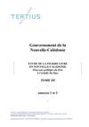 ÉTUDE DE LA FILIÈRE LIVRE EN NOUVELLE-CALÉDONIE : annexes 1 et 2 du rapport commandité par le gouvernement de la...