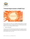 7 Instant Improvements to Build Trust