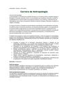 Pensum para la creación de la Facultad de Antropología-Universidad Nacional