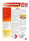 Le Syndicaliste FO91 journal n°136 de décembre 2011
