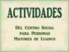 Actividades del Centro Social para Personas Mayores de Luanco