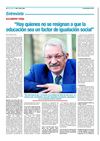 Hay quienes no se resignan a que la educación sea un factor de igualación social. Alejandro Tiana (entrevista)