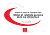 Climat et relations sociales dans les entreprises - 2008