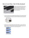 How to Learn Piano - How to Play Keyboard