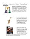 Easy Way to Play a Electric Guitar - Play the Guitar Instructions