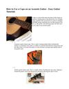How to Use a Capo on an Acoustic Guitar - Easy Guitar Tutorials
