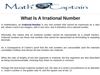 what is a irrational number