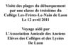 visite des plages du débarquement par les élèves d'une classe de troisième du Collège Le-Nain à Laon
