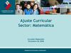 Ajuste Curricular Matematica