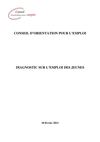 DIAGNOSTIC SUR L’EMPLOI DES JEUNES
