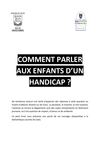 Comment parler aux enfants d'un handicap ?