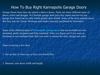 How To Buy Right Kannapolis Garage Doors