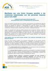 Manifiesto por una Unión Europea sensible a las cuestiones relacionadas con las personas mayores para el año 2020