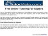 free online tutoring for algebra